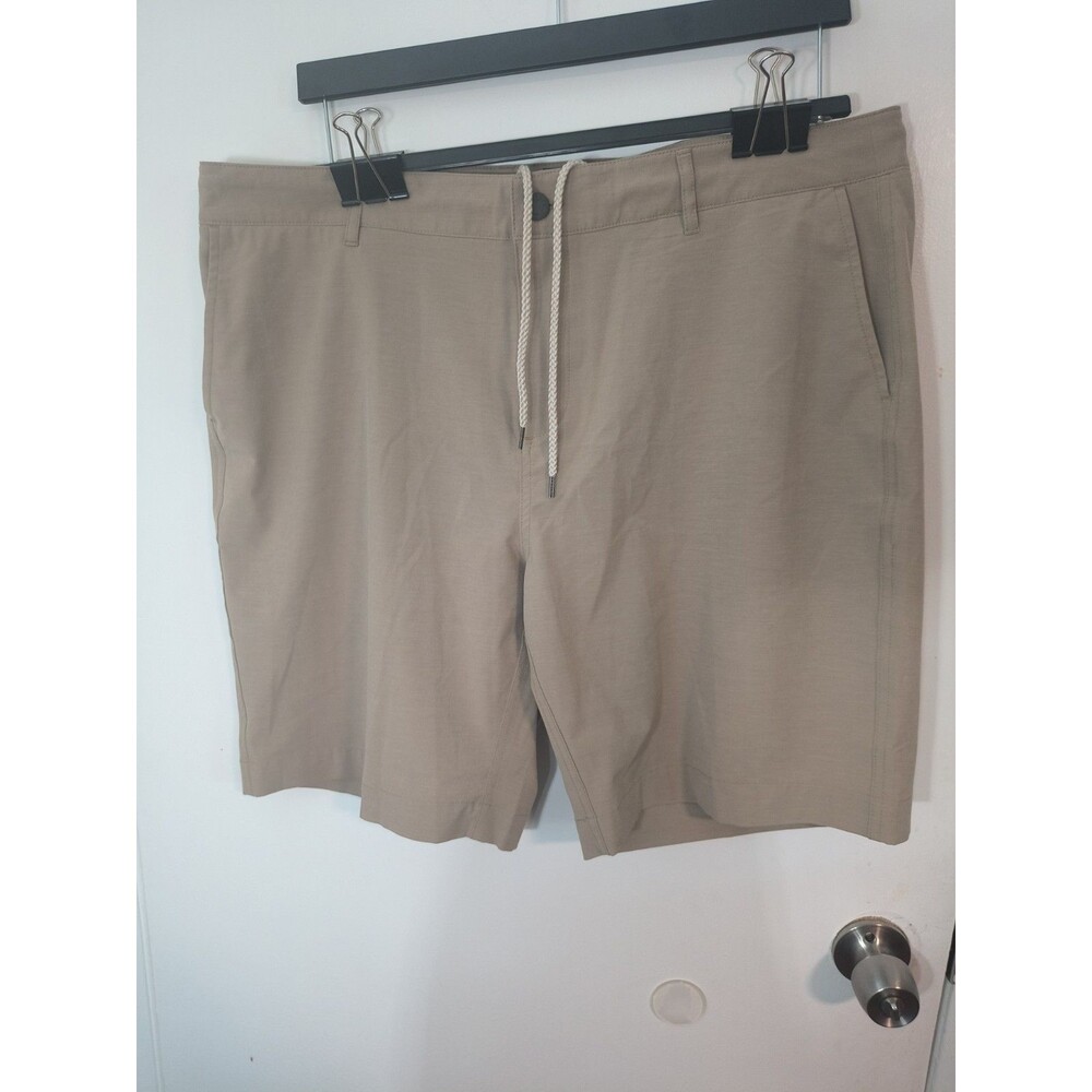 Faherty All Day Shorts Mens Size 38 Khaki Shorts 8" Inseam